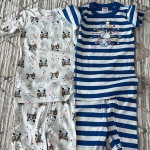 Hanna Anderson Snoopy short sleeve pajama sets